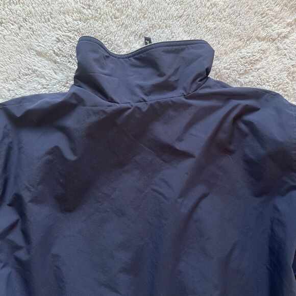 L.L. Bean Men's Warm-Up Bomber Jacket Fleece Lined Navy Blue Size XL 205107 - Picture 7 of 7